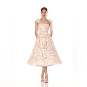 NEW BRONX AND BANCO SABRINA WHITE MIDI DRESS